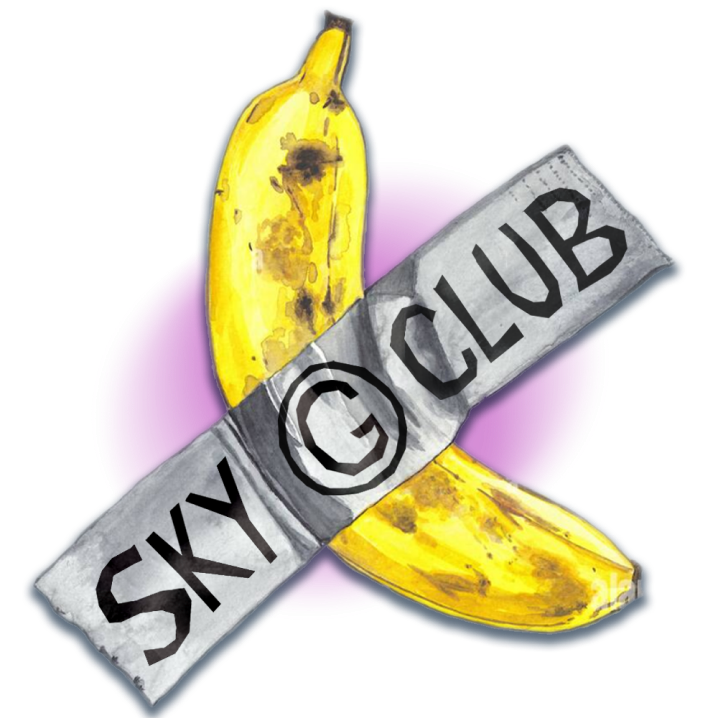 Sky-G Club logo in Vertikal Metaverse