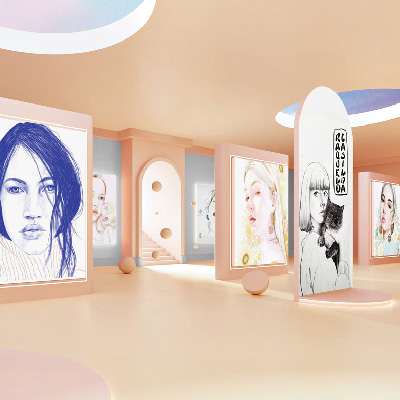 Vertikal Metaverse Hive interior with Soft Touch Skin