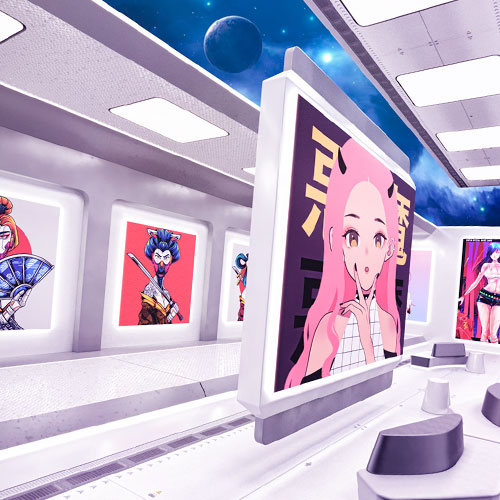 Loft interior in Vertikal Metaverse